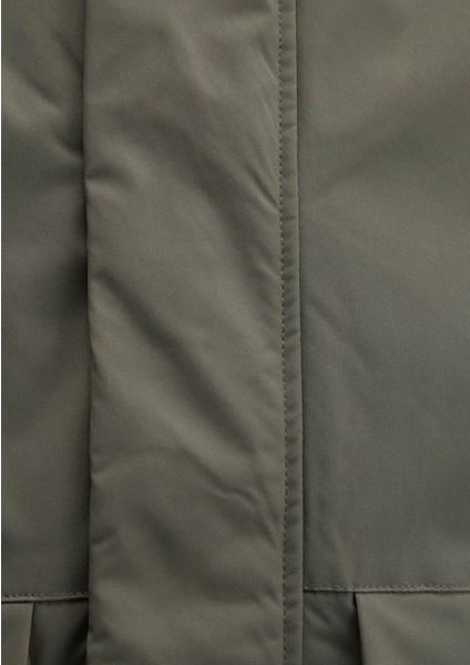 Cep Detaylı Haki Mont 0110467-85485