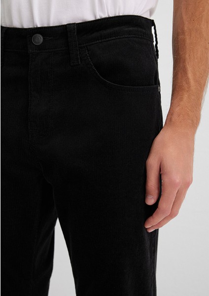 Lisbon Siyah Kadife Pantolon 0010039-30269 indirimleri