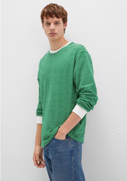 Çizgili Yeşil Tişört 0613038-85916 fiyatları