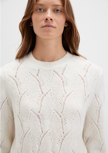 Bisiklet Yaka Ekru Kazak 1710799-70057 indirimleri