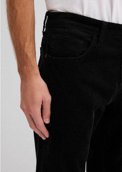 Lisbon Siyah Kadife Pantolon 0010039-30269