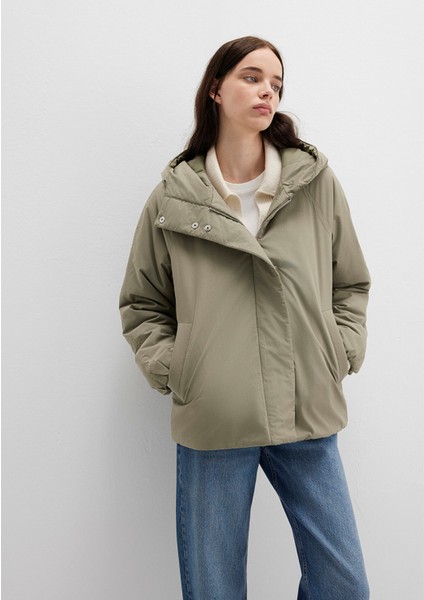 Kapüşonlu Haki Ceket 1110762-71818