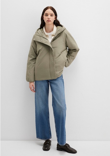 Kapüşonlu Haki Ceket 1110762-71818 fiyatları