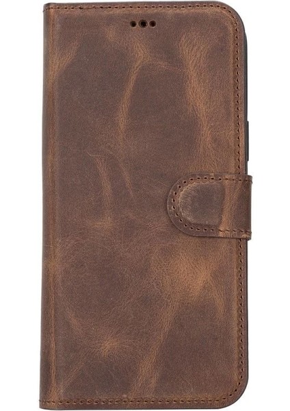 Apple iPhone 14 Plus Uyumlu Deri Cüzdanlı Kılıf Mwwn G2 Kahve fırsatları