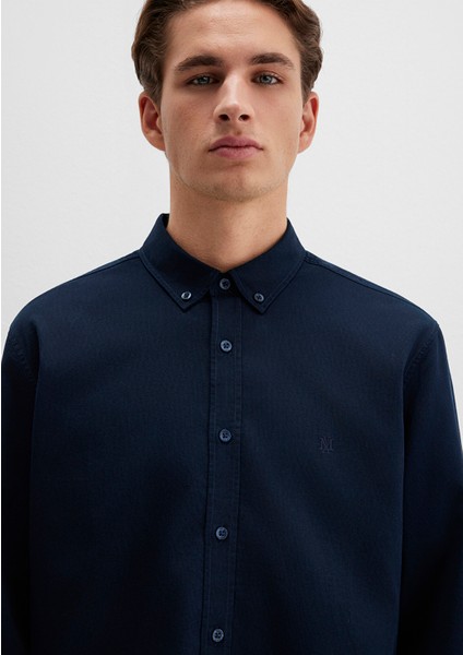 M Logo Nakışlı Lacivert Gömlek 0211192-70492 indirimleri