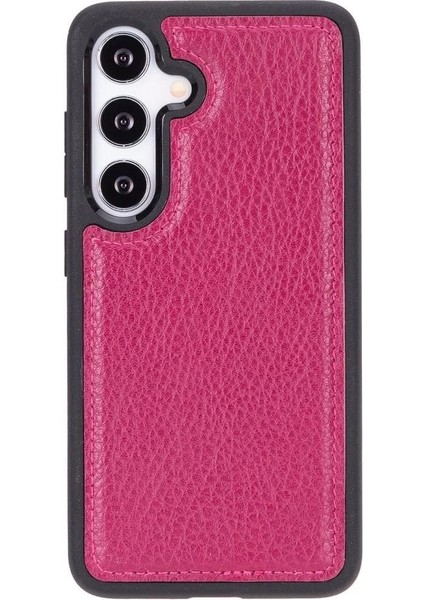 Samsung Galaxy S24 Plus Uyumlu Deri Arka Kapak Gül Kurusu indirimleri