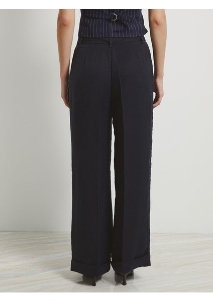 Yeni Sezon Standart Fit Düz Geniş Paça Kadın Pantolon indirimleri