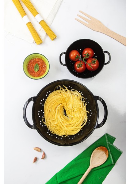 Akrilik Siyah Makarna Süzgeçi & Sebze Meyve Süzgeçi fırsatları