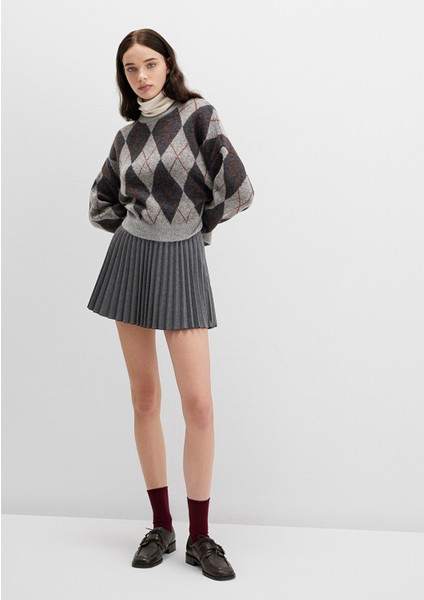 Antrasit Şort Etek 1410235-80023