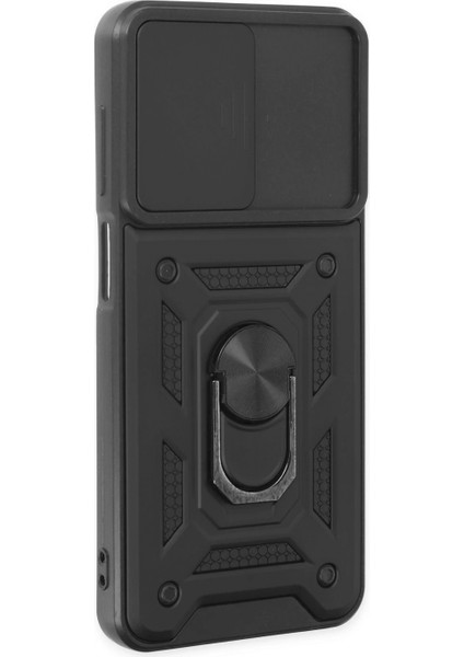 Samsung Galaxy A04S Kılıf Pars Lens Yüzüklü Silikon - Siyah fiyatları