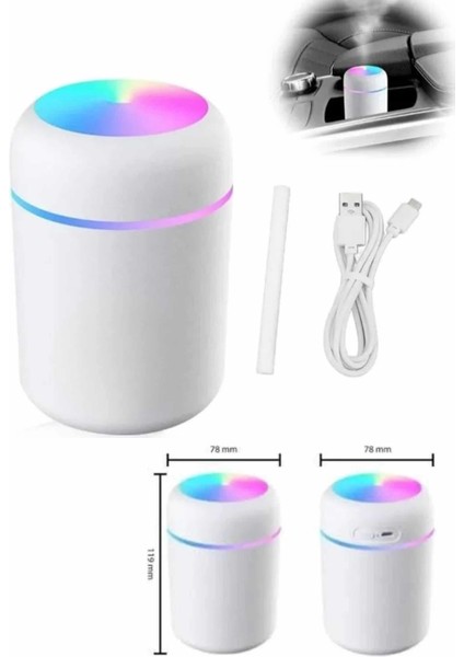 Hava Nemlendirici Buhar Makinesi LED Işıklı USB Dekoratif Nemlendirici fiyatları