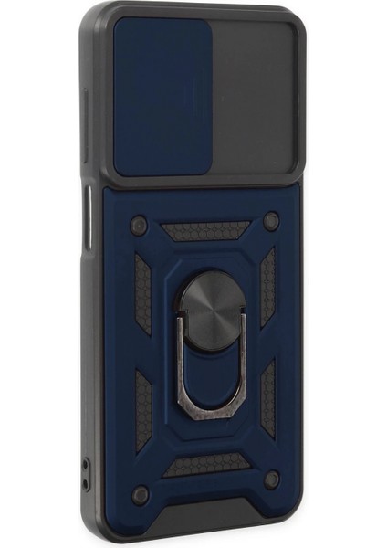 Samsung Galaxy A04S Kılıf Pars Lens Yüzüklü Silikon - Lacivert fiyatları