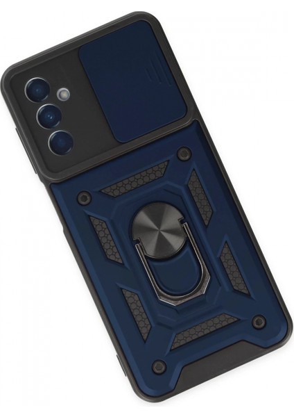 Samsung Galaxy A04S Kılıf Pars Lens Yüzüklü Silikon - Lacivert modelleri