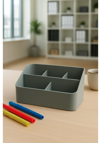 Masaüstü Kalem & Düzenleyici Kalemlik Gri modelleri