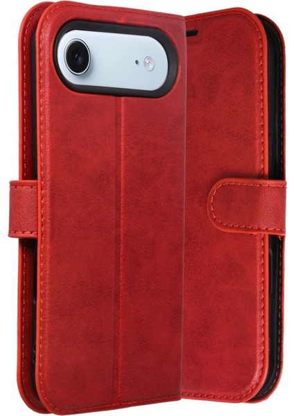 Apple Iphone 17 Air Trend S Plus Kapaklı Kılıf - Kırmızı