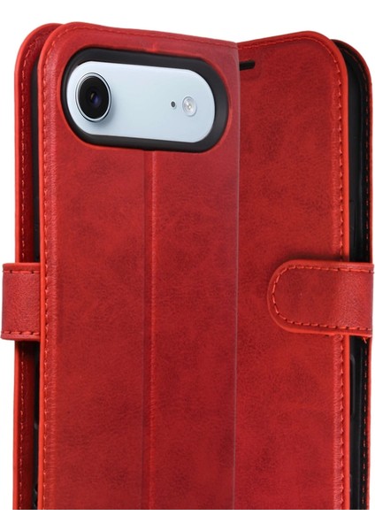 Apple Iphone 17 Air Trend S Plus Kapaklı Kılıf - Kırmızı fiyatları