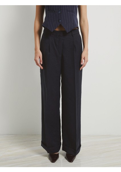 Yeni Sezon Standart Fit Düz Geniş Paça Kadın Pantolon fiyatları