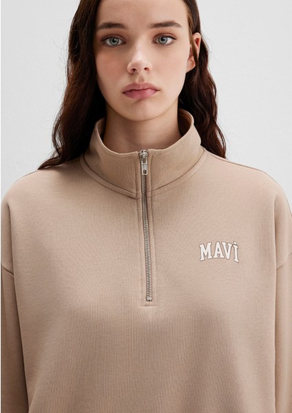 Mavi Logo Baskılı Bej Sweatshirt 1S10179-70344 indirimleri