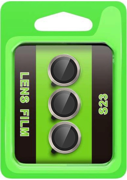 Samsung Galaxy S23 Raze Metal Kamera Lens - Gri