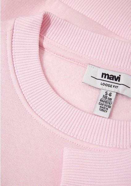 Barbie Baskılı Pembe Sweatshirt 7S10185-71007