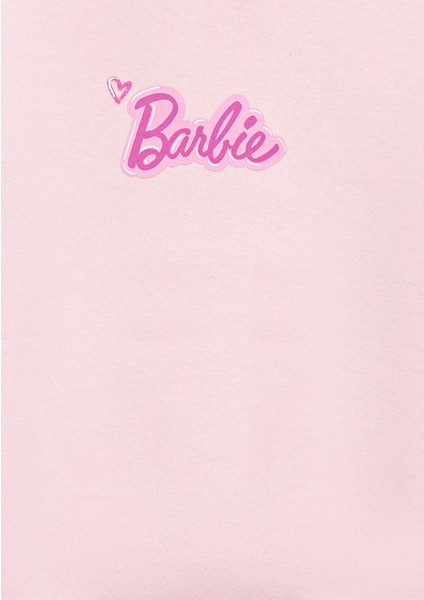 Barbie Baskılı Pembe Sweatshirt 7S10185-71007