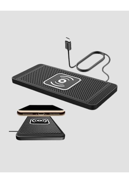 Buğz Manyetik Şarj Pedi 7.5W 10W 15W Hızlı Şarj Kaymaz Tabanlı fırsatları