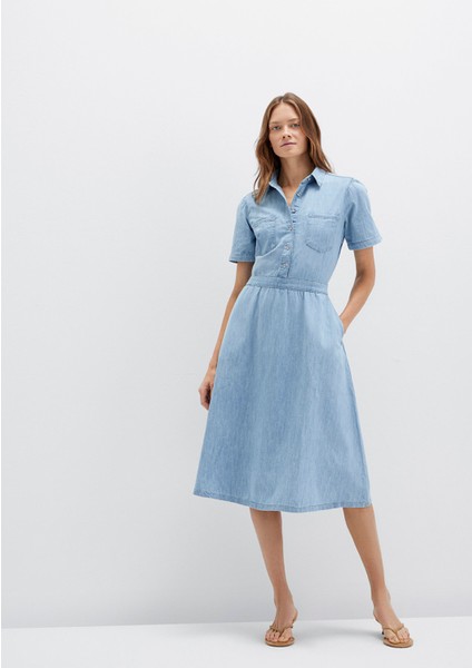 Marley Açık Mavi Denim Elbise 1310537-89692 fiyatları