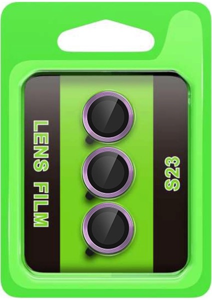 Samsung Galaxy S23 Raze Metal Kamera Lens - Mor