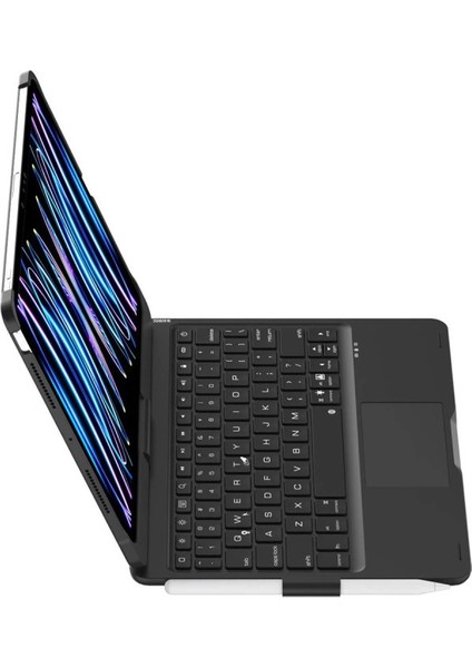 Buğz Ipad Pro 11 (2024) F11 Ats Kılıf Magic Dönen Klavyeli Tablet Kılıf - Siyah indirimleri