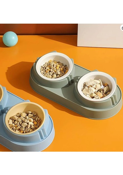 Buğz Mikopet Çift Bölmeli Mama ve Su Kabı