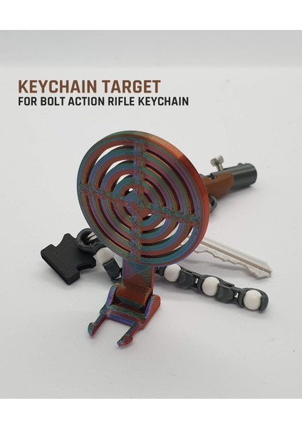 Anahtarlık Hedefi — Cıvata Hareketli Tüfek Anahtarlığı Için