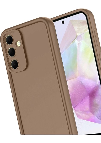 Samsung Galaxy A17 5g Viera Silikon - Kahverengi modelleri