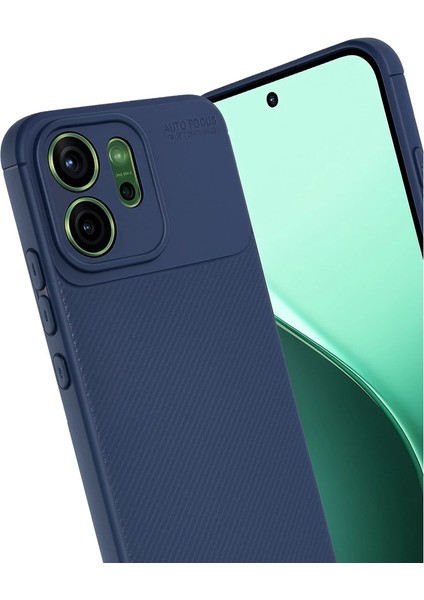 Oppo Reno 14F Auto Focus Karbon Kapak - Lacivert modelleri