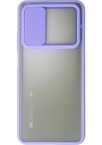 Xiaomi Mi 10T Kılıf Palm Buzlu Kamera Sürgülü Silikon - Lila fiyatları