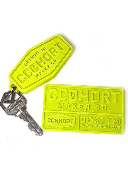 3D Yazdırılabilir Stl Anahtarlık ve Kartvizit