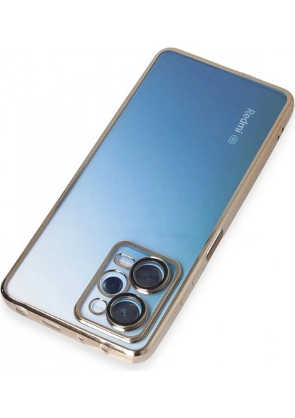 Xiaomi Redmi Note 12 Pro 5g Kılıf Lensli Silikon - Gold indirimleri