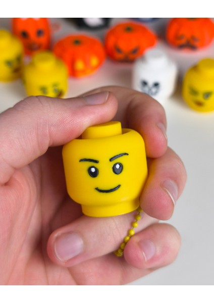 LEGO Kafa Fidget Clicker Anahtarlık