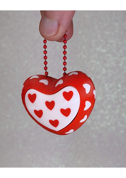 Sevgililer Günü Koleksiyonu Fidget Clicker Kalp Anahtarlık modelleri