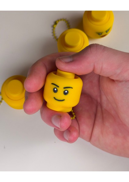 LEGO Kafa Fidget Clicker Anahtarlık modelleri