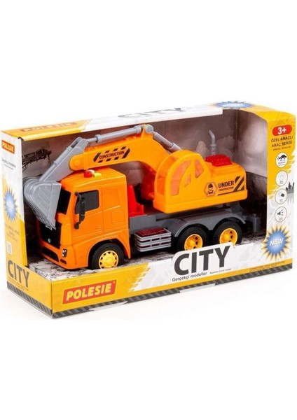 Polesie Iş Makinaları Serisi - Sesli Işıklı - Excavator (Lisinya)