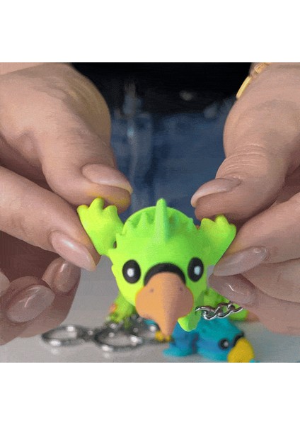 Sevimli Flexi Papağan (Oyuncak, Anahtarlık ve Mıknatıs), Eğlenceli Eklemli Oyuncak fiyatları