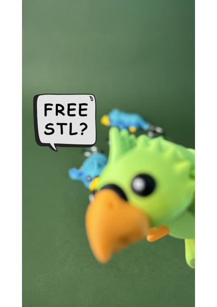 Sevimli Flexi Papağan (Oyuncak, Anahtarlık ve Mıknatıs), Eğlenceli Eklemli Oyuncak modelleri