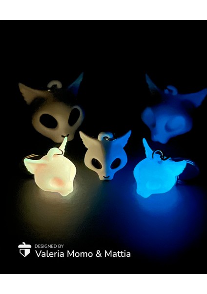 Kafatası Kedi Anahtarlık ve Oyuncağı / Farklı Versiyonları