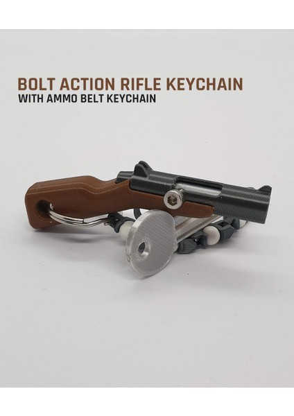 Cıvata Eylem Tüfek Anahtarlık