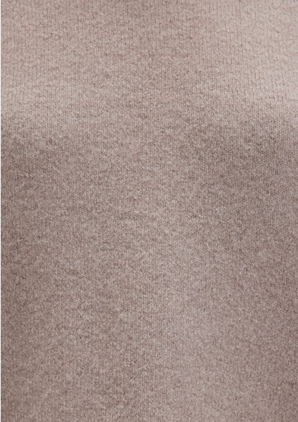 Yün Karışımlı Bisiklet Yaka Bej Kazak 1710563-86585