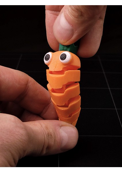 Esnek Bebek Havuç Anahtarlık