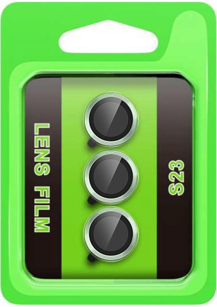 Samsung Galaxy S23 Raze Metal Kamera Lens - Yeşil