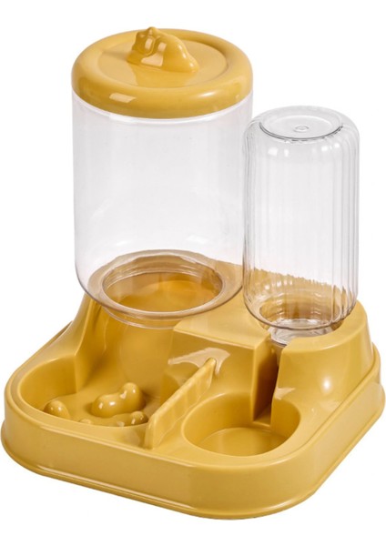 Otomatik Kedi Köpek Mama ve Su Kabı 2,8 Litre Kuru Mama Haznesi 1 Litre Otomatik Su Dağıtıcılı Yavaş Beslemeli 2si 1 Arada Mama Istasyonu