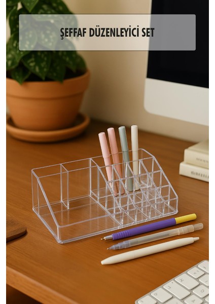 Masa Üstü Kalem Düzenleyici Kalemlik 22 cm