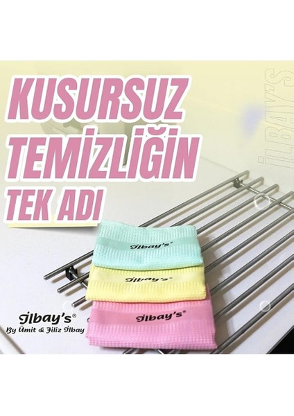 Ilbays Temizlik Bezi Avantaj Paketi 2x3 Lü Paket (Toplam 6 Adet) Microfiber Temizlik Bezi